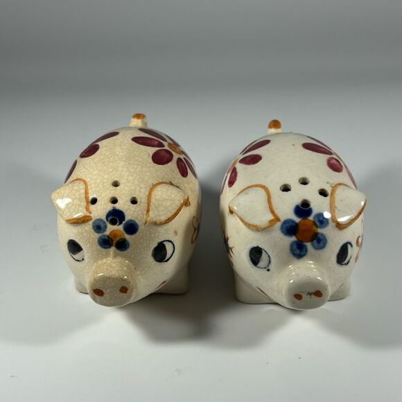 Set Of Vintage Pig Salt And Pepper Shakers Japan Idlewild Park - Picture 2 of 5